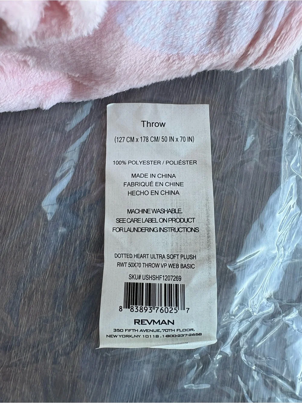 NWT Betsey Johnson Heart Throw Blanket